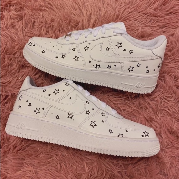 Custom painted nikes stars